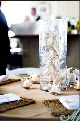 Reception Centerpieces...Ocean Themed