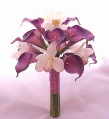 Purple Calla Lily Bouquet/Centerpieces