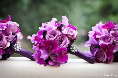 Purple Calla Lily Bouquet/Centerpieces