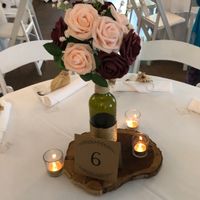 DIY Wine Bottle Centerpieces