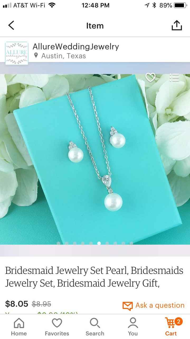 Bridesmaid jewelry - 1