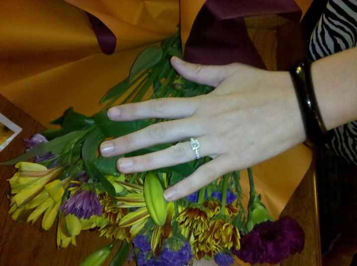 I'd love to see everyone's engagment rings.