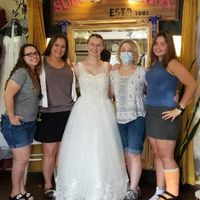 Adding sleeves on a strapless wedding dress? - 1