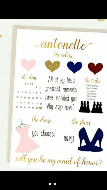 Bridesmaid Proposal with wedding colors? - 1
