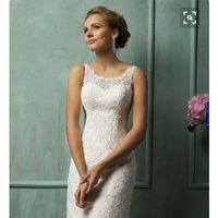 Adding straps to a strapless dress -- how did it turn out?