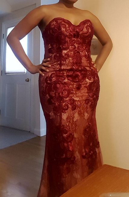 Red wedding dress - 1