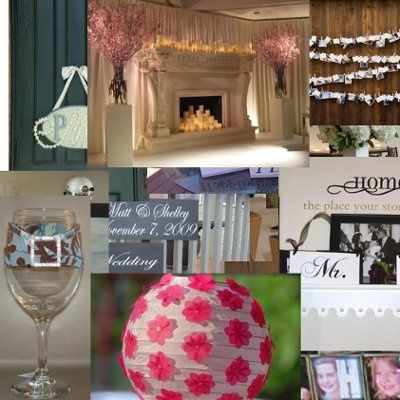 Decorating a mantle for a reception