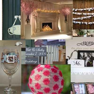 Decorating a mantle for a reception