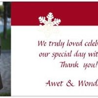 NWR: Photo Xmas cards have been ordered!