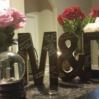 Advice on what to use on our wood lettering guest book