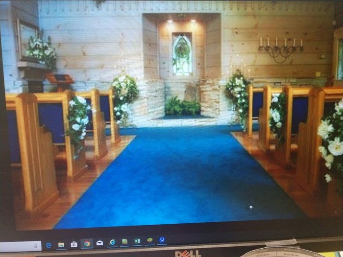 Inside wedding chapel