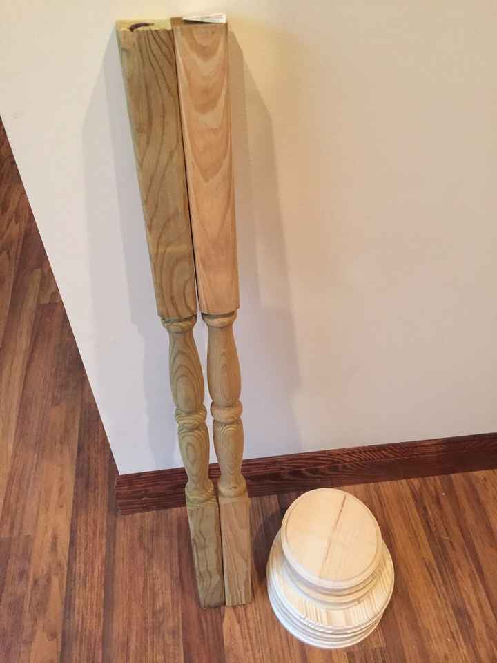 DIY tall candle holders