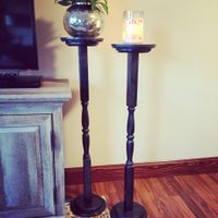 DIY tall candle holders