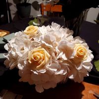 My first centerpieces & bm bouquet - 1