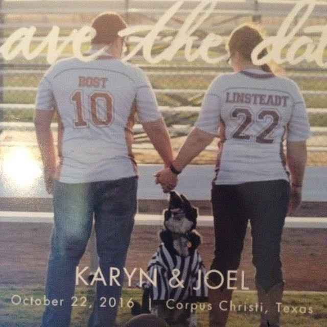 Fur babies with engagement/wedding photos