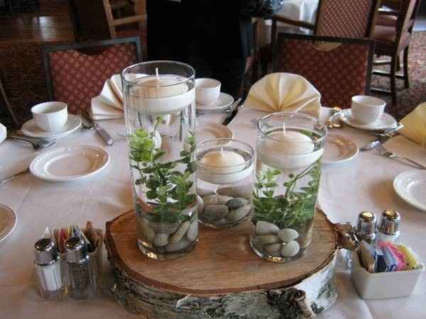 Moss Fire Centerpieces=?