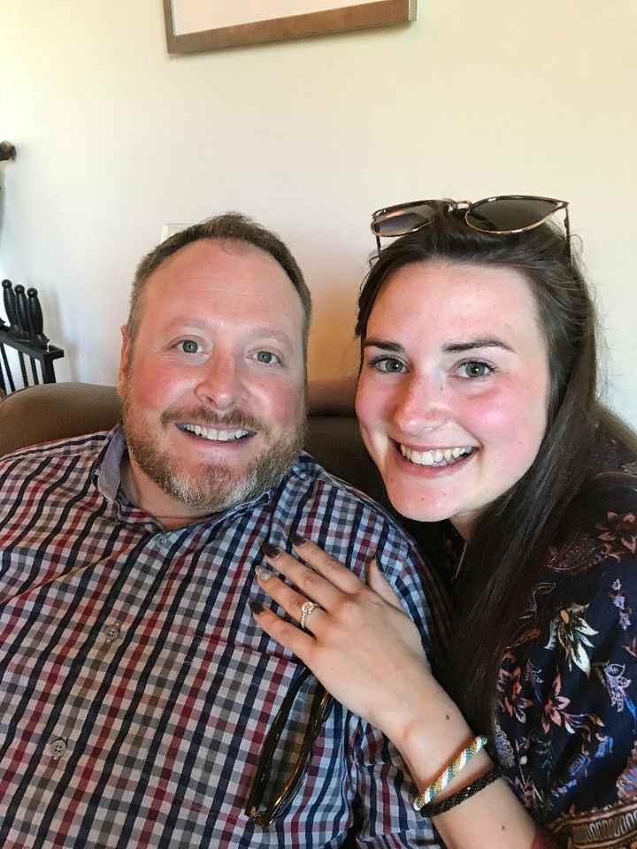 Picture of the Future Hubby and I on the day he proposed!!! We are coming up on one year next week u