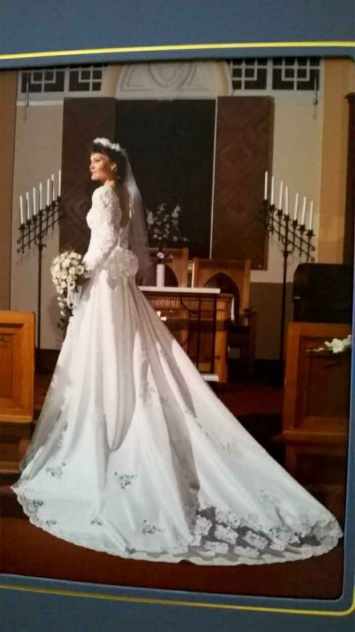 Nervous about trying on my FMIL's wedding gown