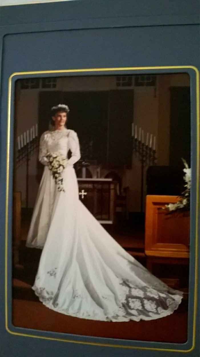 Nervous about trying on my FMIL's wedding gown