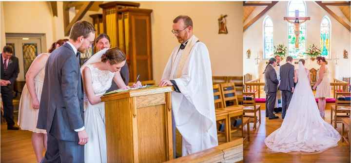 Post-Ceremony Signing the License