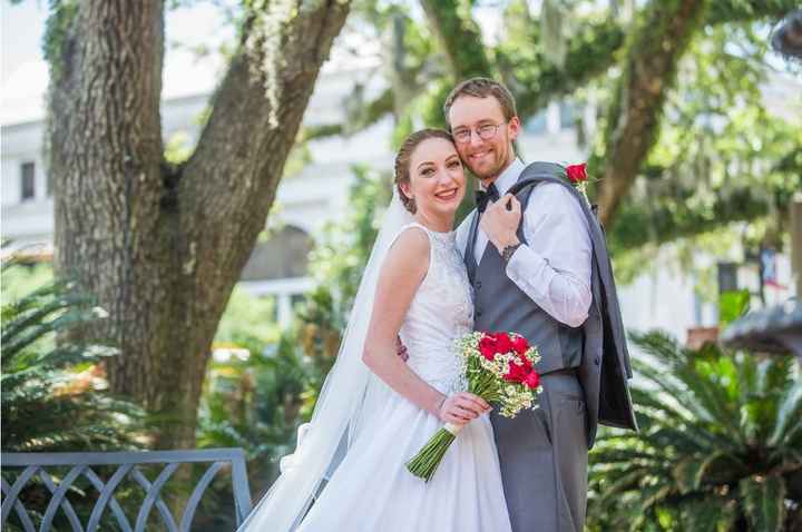 Post Ceremony Photos in the Church's front garden