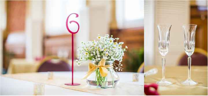 Reception decor, my in-law's toasting glasses