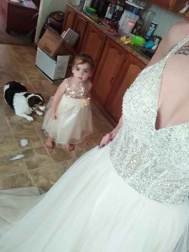 My daughter and i in our dresses... - 3
