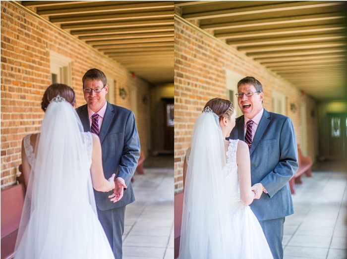 First look with Dad. I almost cried when he teared up