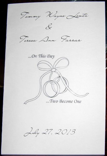 Wedding Program (PICS)