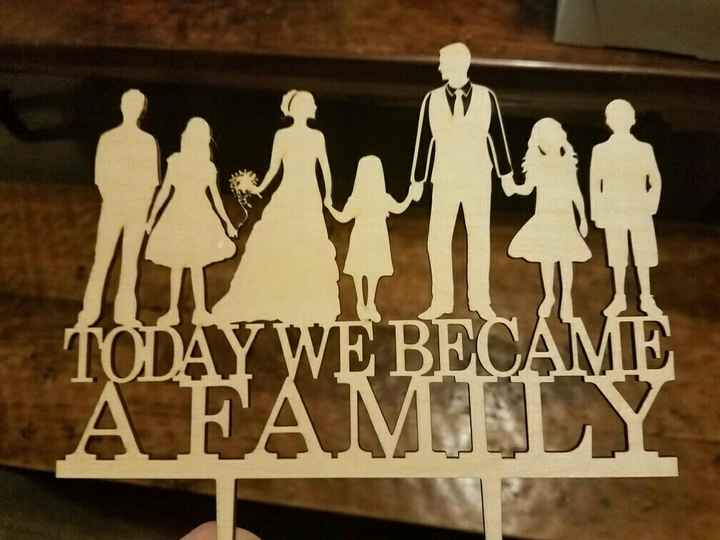 Our personalized cake topper!