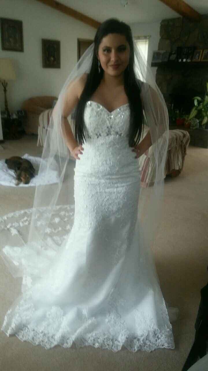 My dress and veil!!!!