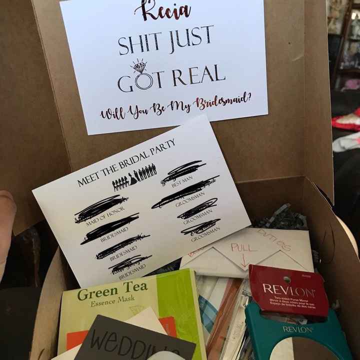 How did you ask your Bridal Party?