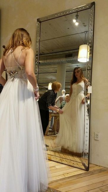 What was your least favorite wedding dress on you?