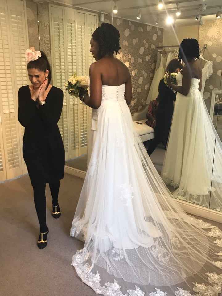 Even the lady in the shop was emotional to see me in  THE ONE!