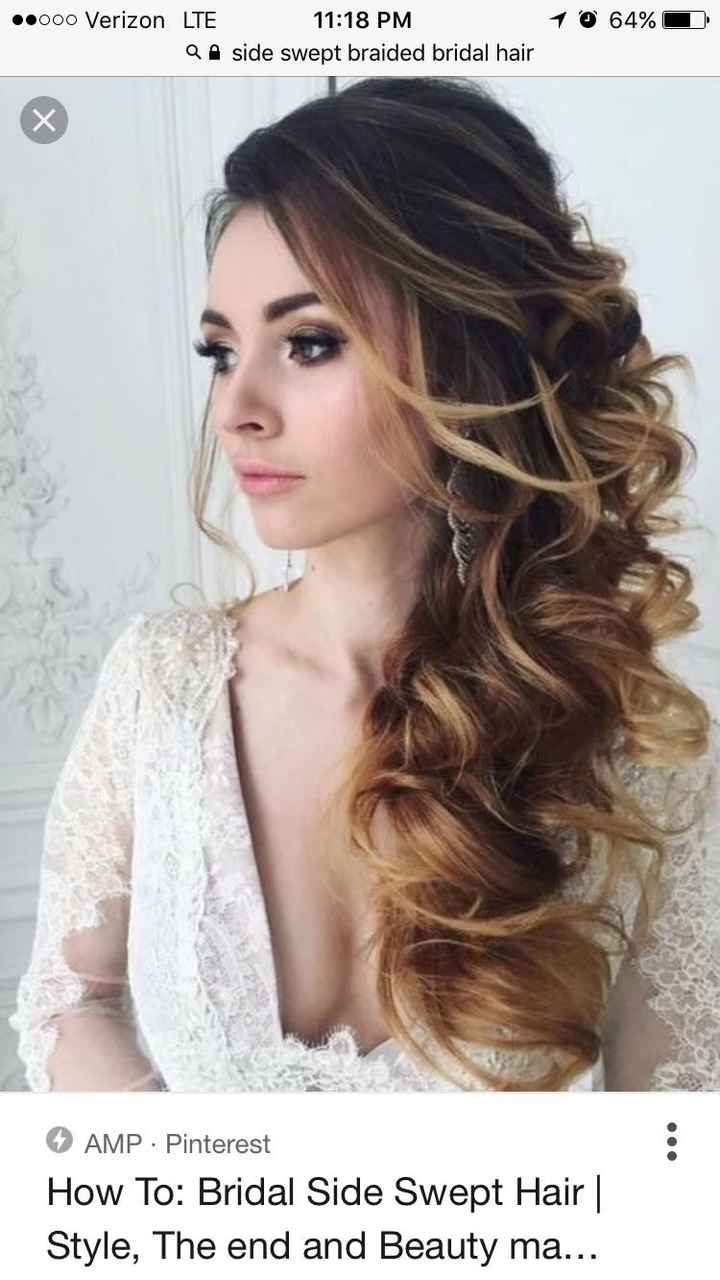Wedding hair help! I have long hair but the back of my dress is GORGEOUS. Advice welcomed!!