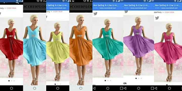 Buying bridesmaids dresses online