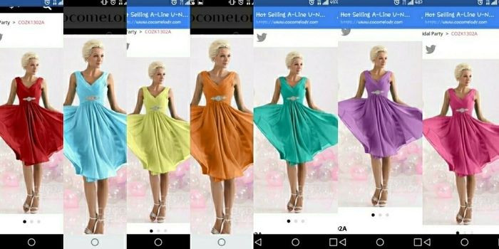 Buying bridesmaids dresses online