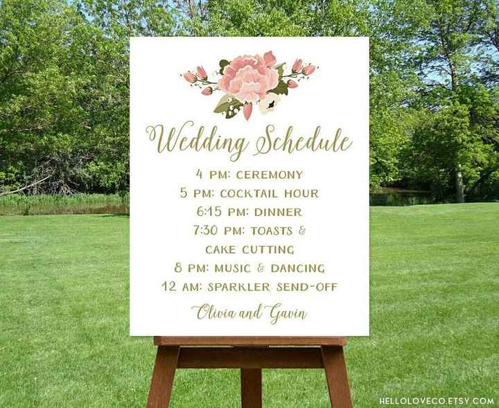 Wedding programs