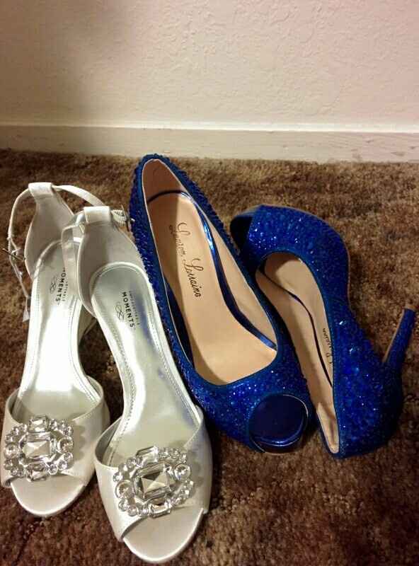 Yes I'm wearing my wedding shoes around the house