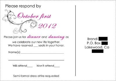 Show off your RSVP cards!