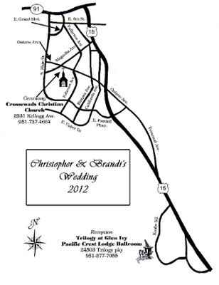 My diy wedding map (pic)