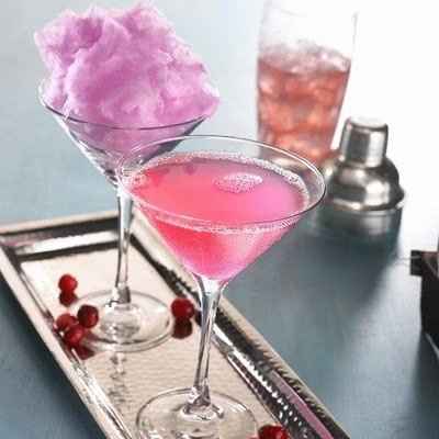 cotton candy martinis...