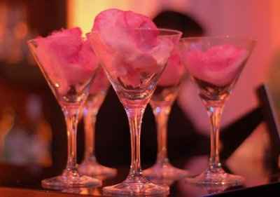 cotton candy martinis...