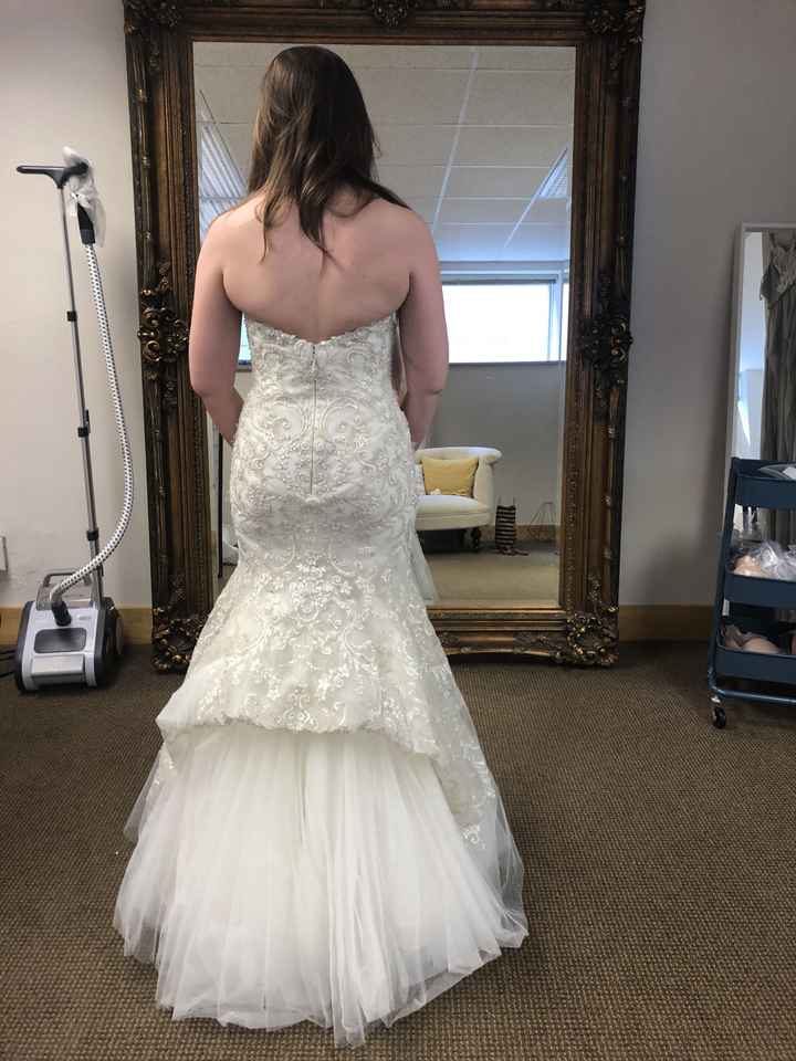 Second Fitting Hate the Back Muffin Top Weddings Wedding