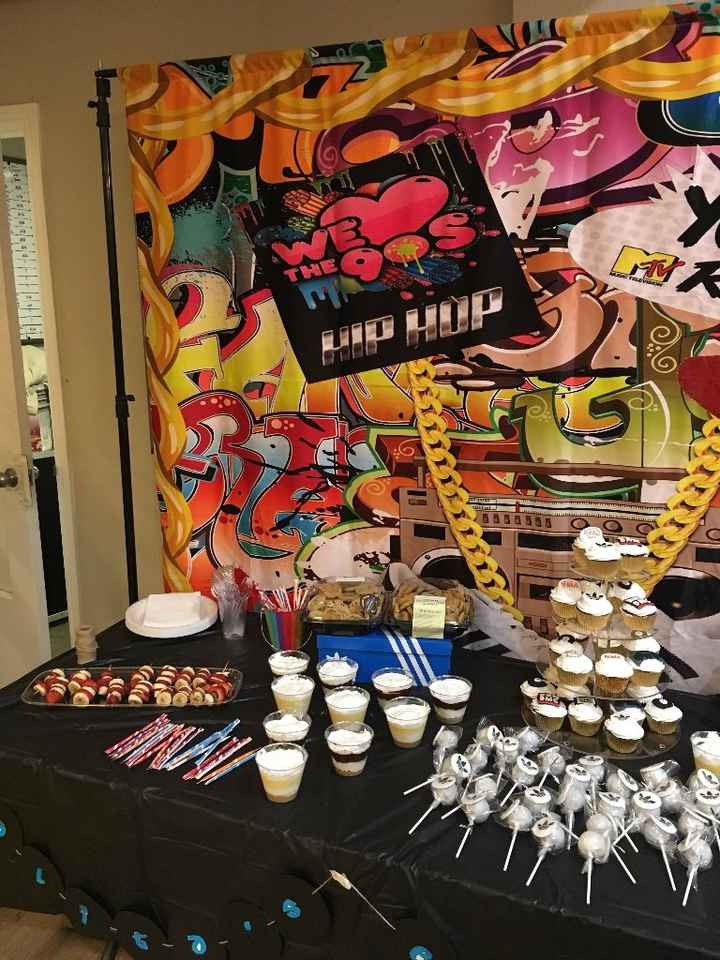 Dessert Table with Backdrop
