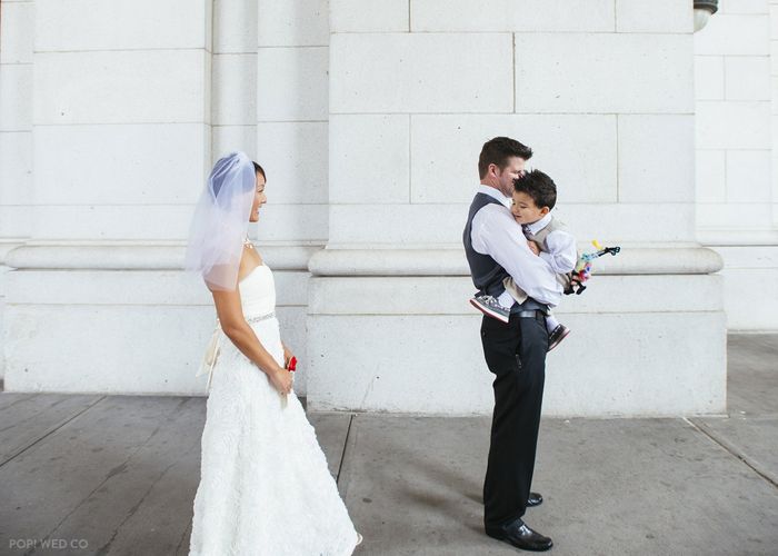 Has anyone done a "first look" with their young child??
