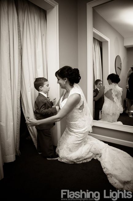 Has anyone done a "first look" with their young child??