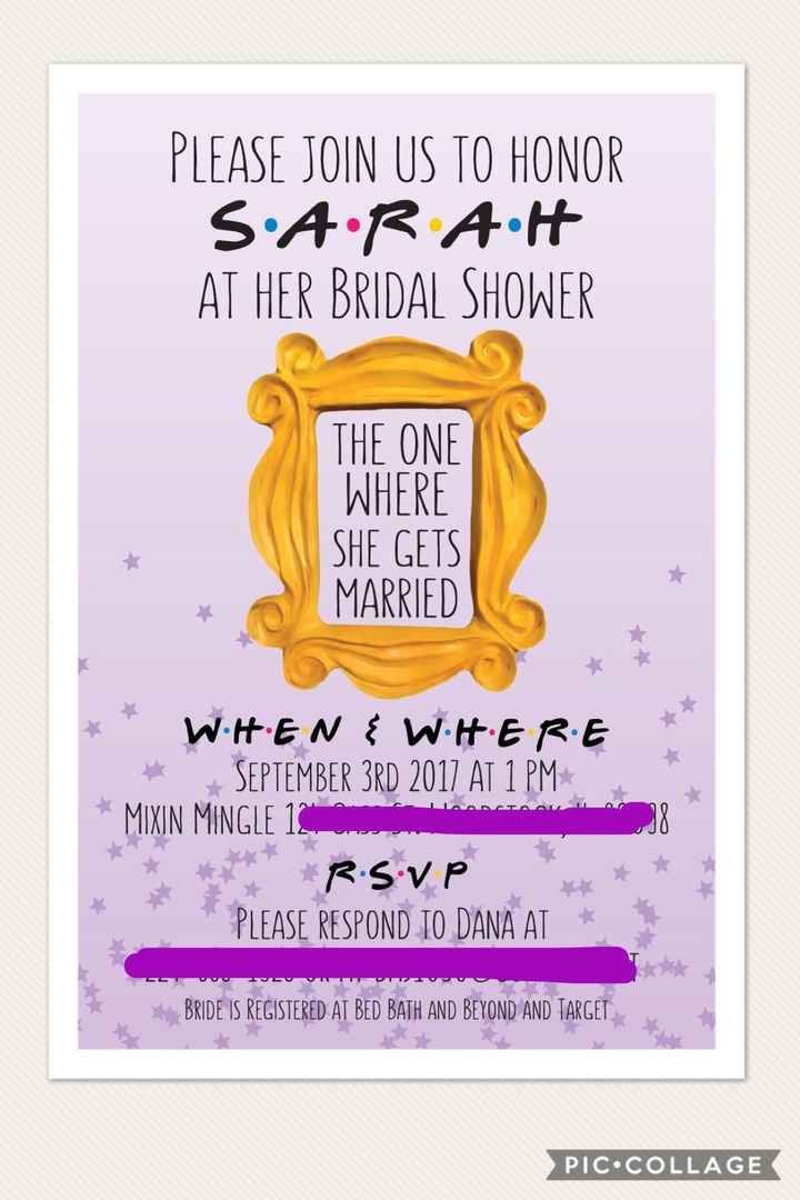Bridal shower invites!