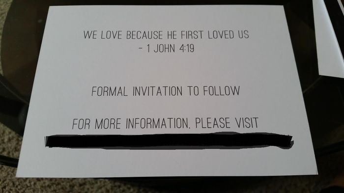 Ahh Save the Date's came in!!!