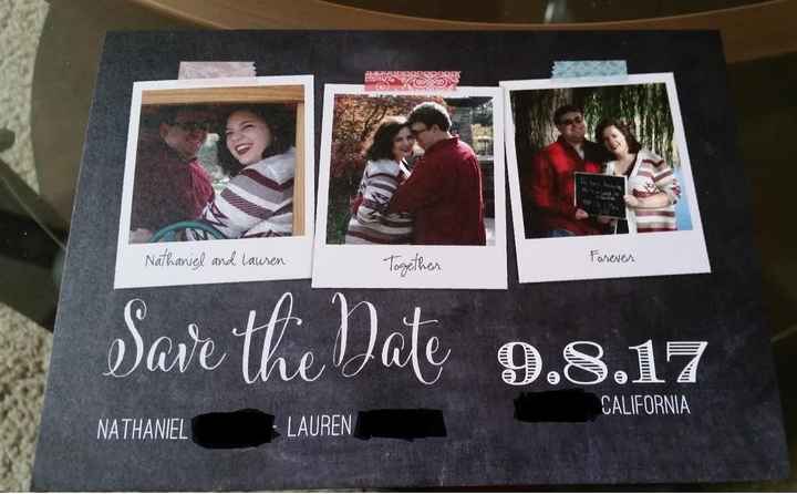 Ahh Save the Date's came in!!!